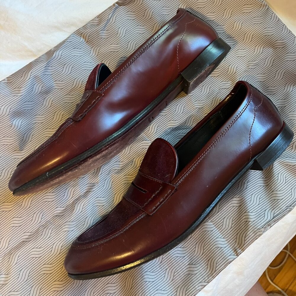 Rag and bone burgendy loafers